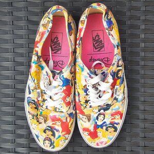 Vans x Disney Princess Sneakers RARE Shoes Limited Edition Multicolor Women 8
